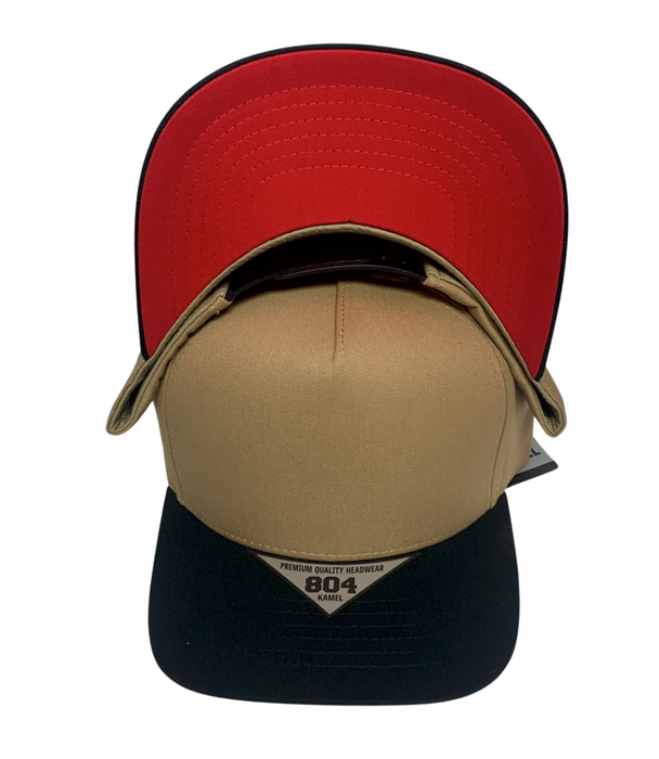 Kamel 804 Under Visor 5 Panel  HIGH CROWN SLIGHT CURVE SOLID