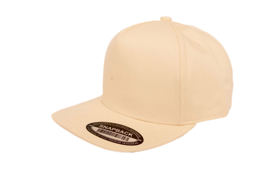 519 Blank Plain Cotton Twill Five Panel Pro Style Cap Hat