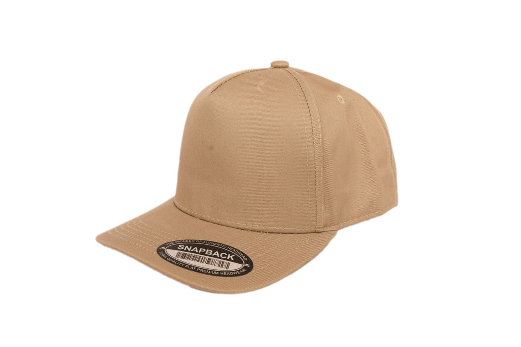 519 Blank Plain Cotton Twill Five Panel Pro Style Cap Hat