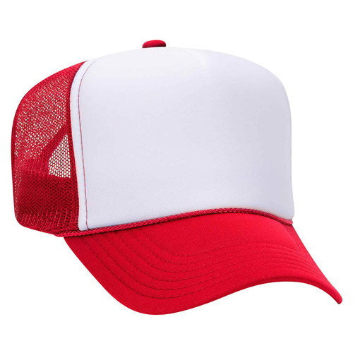 Polyester Foam Front 5-Panel Trucker Hats (Pack of 12)